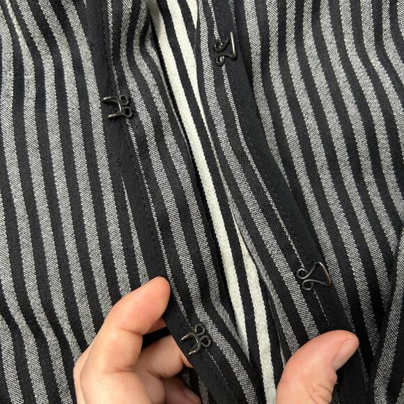 AKRIS PUNTO Wool Blazer Womens Size 10 Striped Professional Work Career Corpcore - Picture 4 of 10